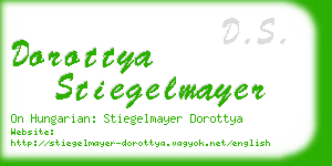 dorottya stiegelmayer business card